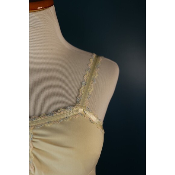 Vintage 70s Empire Waist Cream Maxi Dress Jacket Lace Trim Boho Prairie Bridal - Picture 8 of 16